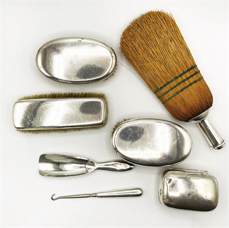Early 20th C Tiffany & Co. Sterling Silver Gentlemans Valet Set