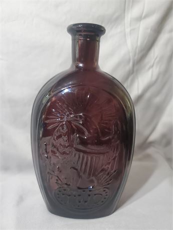Vintage purple glass bottle
