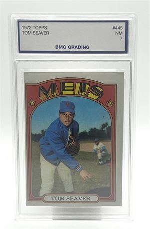 1972 Topps Tom Seaver Mets #445 BMG NM 7 Baseball Card