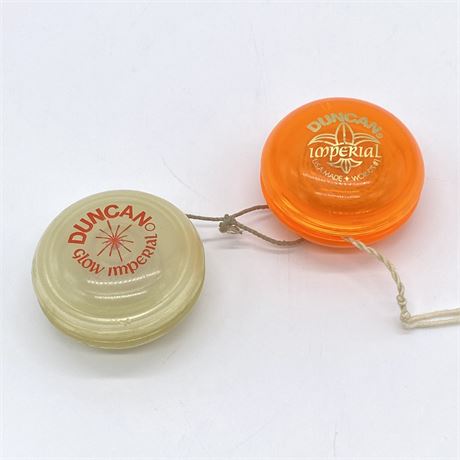 Vintage Duncan Imperial and Duncan Glo Imperial Yoyos