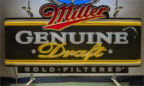 Miller Genuine Draft Lighted Sign