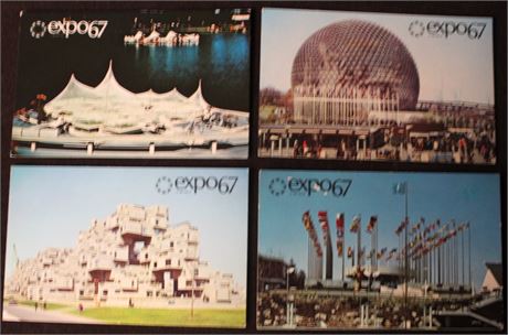 Vintage World's Fair Postcards, 1967