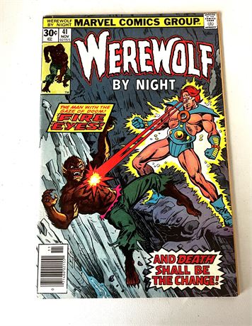 Nov. 1976 Vol. 1 Marvel Comics "WEREWOLF" #41 Comic