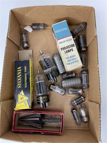 Vintage Electronic Tubes and other Misc. Items Lot