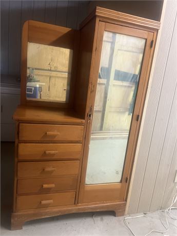 Chifforobe 5 drawers and armoire