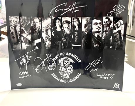 Sons of Anarchy Cast Signed 16x20" Poster Certified