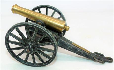 Brass & Metal cannon figure