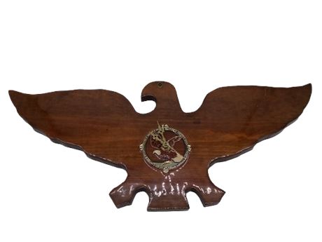 Vintage Wooden Eagle Wall Clock