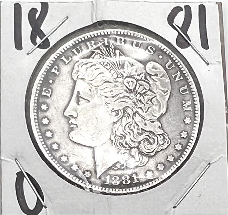 1881 O Silver Morgan Dollar