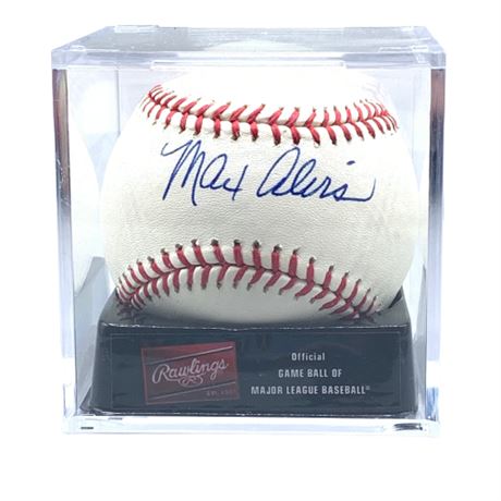 Max Alvis Autographed Official Major League Baseball in Case