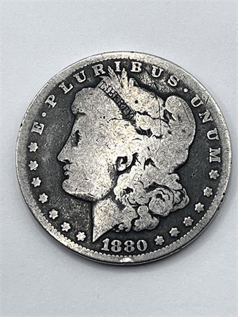 Carson City Silver 1880-CC Morgan Dollar Coin