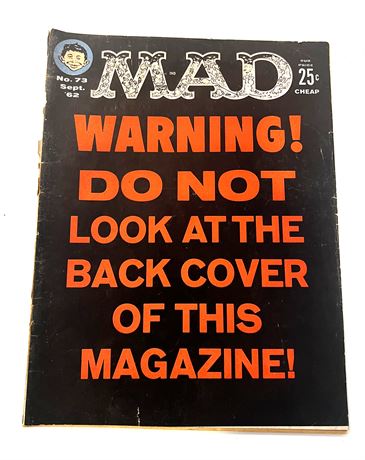 MAD Magazine #73 Sept. 1962 Edition