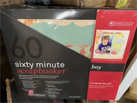 NEW (4) Sixty Minute Scrapbooker Kit "Boy Theme"