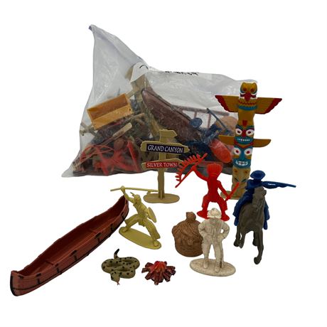 Bag of Cowboy and Indian Accessories