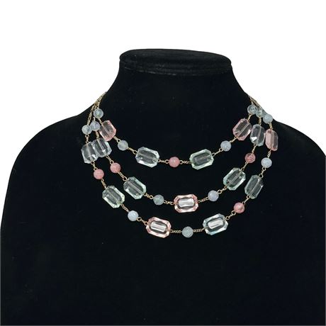 Gigi Pastel Faceted Bead Necklace
