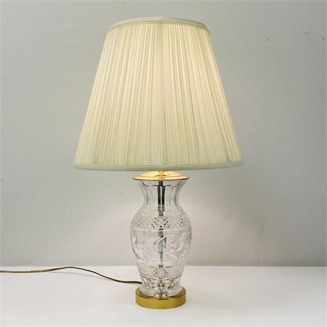 Vintage Waterford Crystal 3-Way Table Lamp