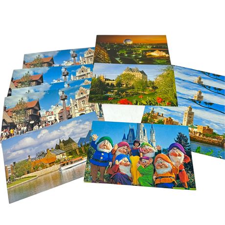 Lot of Disney and 1982 Epcot Post Cards