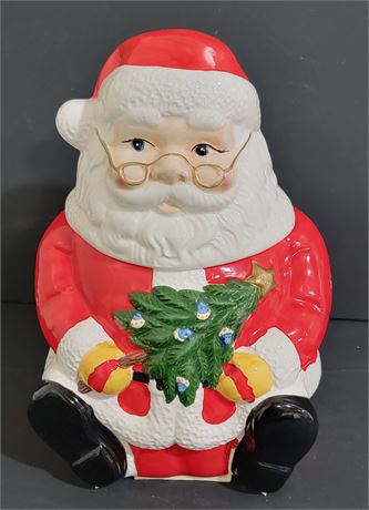 Adorable Large Santa Claus Cookie Jar
