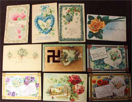 Vintage Postcards, Birthday and More