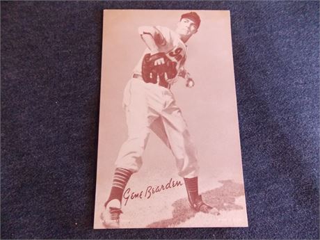 Circa 1950 Exhibit card - Gene Bearden, Cleveland Indians
