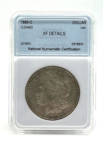 1889 O Silver Morgan Dollar NNC XF Details