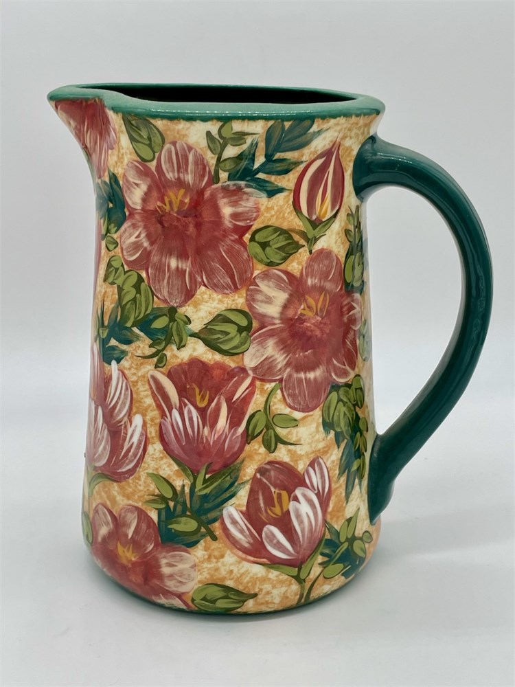 Rust Belt Revival Online Auctions - Lesal Ceramic Floral Pitcher