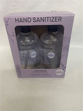 Vitabath Lavender Chamomile Hand Sanitizer 2 - 16 Oz. Pump Bottles - NEW