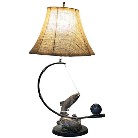 The Stream Trout Table Lamp