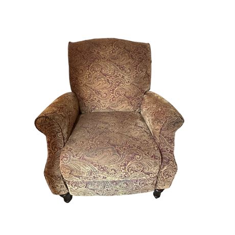 Upholstered Paisley Recliner