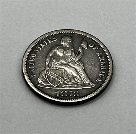 1873 Seated Dime Coin