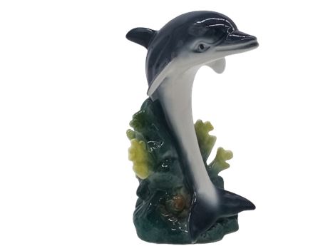 Collectible Porcelain Jumping Dolphin