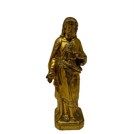Metal Sacred Heart Jesus Statue