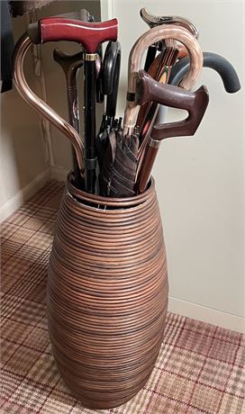 Group of Canes and Umbrellas