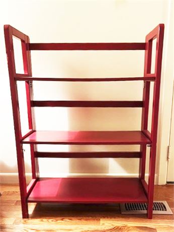 Red Folding Bookcase