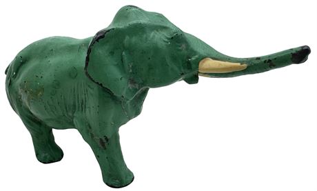 Rust Belt Revival Online Auctions - Antique Green Cast-Iron Elephant