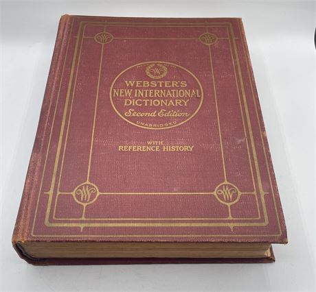 Webster's New International Dictionary Second Edition Complete Volume Set