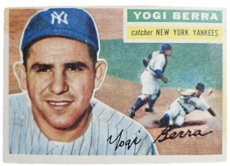 1956 Topps Yogi Berra #110 New York Yankees Baseball Card