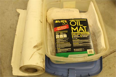 Tote with Oil Mat and Roll of Material