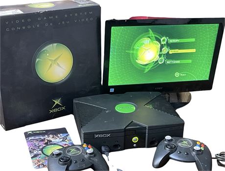 Original Microsoft Xbox Video Game System (w/ Box)