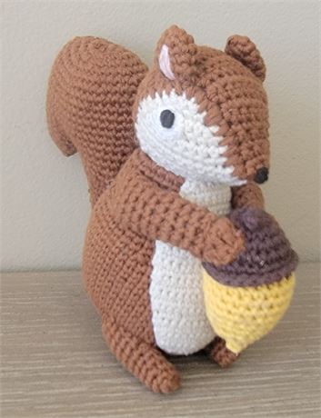 Martha Stewart Pets crocheted Squirrel with acorn