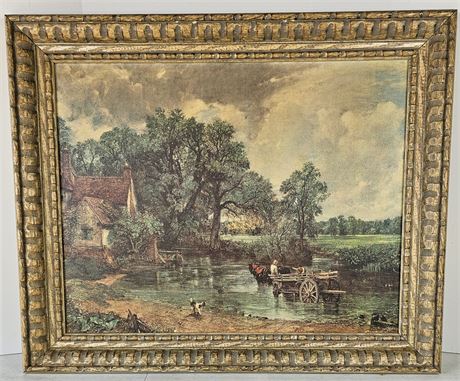 John Constable Vintage "The Hay Wain" Canvas Framed