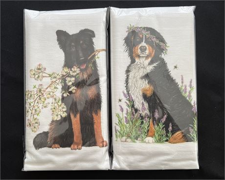 Dog Design Kitchen Towels, Set of two #2
