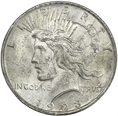 1923 US Peace Uncirculated Silver Dollar