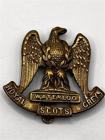 Waterloo Royal Scots Greys Cap Badge / Beret Badge British Army