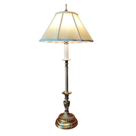 Brass Buffet Style Occasional Table Lamp