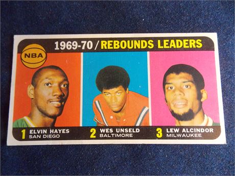 1970-71 Topps #5 Lew Alcindor/Hayes/Unseld LL