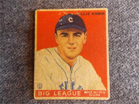 1933 Goudey #75 Willie Kamm, Cleveland Indians