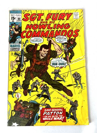 June 1971  Vol. 1 Marvel Comics "SGT. FURY AND HIS HOWLING COMMANDOS" #88 Comic