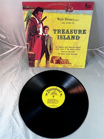 1964 Walt Disney's Treasure Island Disneyland Vinyl Record DQ-1251