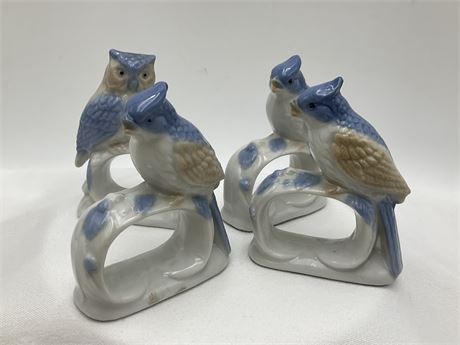 Takahashi Porcelain Bird Napkin Rings